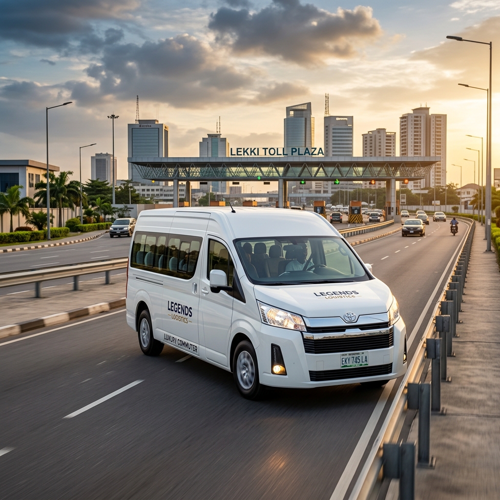 Toyota Hiace Bus on Lagos road